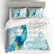 3D Blue Peacock Pattern Bedding Set  Bed Sheets Spread Comforter Duvet Cover Bedding Sets