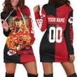 Kansas City Chiefs Afc West Champions Super Bowl 2021 Black  Red Personalized 1 Hoodie Dress Sweater Dress Sweatshirt Dress Model A6520 - 1