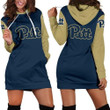Pittsburgh Panthers Hoodie Dress Sweater Dress Sweatshirt Dress 3d All Over Print For Women Hoodie 15565 - 1