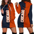 Chicago Football - Hoodie Dress Sweater Dress Sweatshirt Dress 3d All Over Print For Women Hoodie 15876 - 1