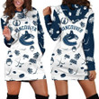 Vancouver Canucks Womens Hoodie Dress Sweater Dress Sweatshirt Dress 3d All Over Print For Women Hoodie 15316 - 1