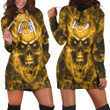 Los Angeles Lakers Nba Fans Skull Hoodie Dress Sweater Dress Sweatshirt Dress - 1
