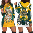 Green Bay Packers Super Bowl 2021 Nfc North Division Champions Hoodie Dress Sweater Dress Sweatshirt Dress - 1