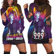 Juice Wrld 999 Rap Emo Hip Hop Never Die Pop Neon Style Hoodie Dress Sweater Dress Sweatshirt Dress - 1