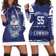 Leighton Vander Esch 55 Dallas Cowboys 3d Hoodie Dress Sweater Dress Sweatshirt Dress - 1