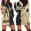 Drew Brees 9 New Orleans Saints Signature 3d Hoodie Dress Sweater Dress Sweatshirt Dress - 1