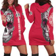 Ohio State Buckeyes Sugar Skull 3d Hoodie Dress Sweater Dress Sweatshirt Dress - 1