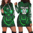 Dallas Stars Skull 3d Personalized Hoodie Dress Sweater Dress Sweatshirt Dress - 1