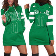 Celtics Payton Pritchard 2020-21 Earned Edition Green Jersey Hoodie Dress Sweater Dress Sweatshirt Dress - 1