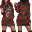 Freddy Krueger Never Sleep Again Sweet Dream Horror Film For Fan Hoodie Dress Sweater Dress Sweatshirt Dress - 1