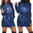 Chicago Cubs Mlb Fans Skull Hoodie Dress Sweater Dress Sweatshirt Dress - 1