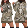 Los Angeles Dodgers Camouflage Veteran 3d Personalized Hoodie Dress Sweater Dress Sweatshirt Dress - 1