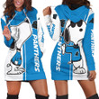 Carolina Panthers Snoopy Lover 3d Printed Hoodie Dress Sweater Dress Sweatshirt Dress - 1