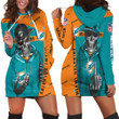 Dolphins Hip Hop Skull 3d Jersey Hoodie Dress Sweater Dress Sweatshirt Dress - 1