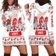Christmas Gnomes Detroit Red Wings Ugly Sweatshirt Christmas 3d Hoodie Dress Sweater Dress Sweatshirt Dress - 1