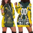 Green Bay Packers A J Hawk 50 For Fans Personalized Hoodie Dress Sweater Dress Sweatshirt Dress - 1