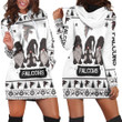Christmas Gnomes Atlanta Falcons Ugly Sweatshirt Christmas 3d Hoodie Dress Sweater Dress Sweatshirt Dress - 1