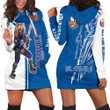 New York Islanders And Zombie For Fans Hoodie Dress Sweater Dress Sweatshirt Dress - 1
