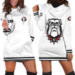 Georgia Bulldogs Ncaa Classic White With Mascot Logo Gift For Georgia Bulldogs Fans Hoodie Dress Sweater Dress Sweatshirt Dress - 1