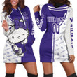 Hello Kitty Hug Kentucky Wildcats Logo 3d Personalized Hoodie Dress Sweater Dress Sweatshirt Dress - 1