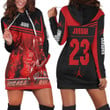 Chicago Bulls Michael Jordan 23 Hoodie Dress Sweater Dress Sweatshirt Dress - 1