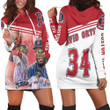 David Ortiz 34 Boston Red Sox Hoodie Dress Sweater Dress Sweatshirt Dress - 1