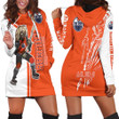 Edmonton Oilers And Zombie For Fans Hoodie Dress Sweater Dress Sweatshirt Dress - 1