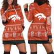 Denver Broncos Ugly Sweatshirt Christmas 3d Hoodie Dress Sweater Dress Sweatshirt Dress - 1
