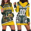 Green Bay Packers Aaron Rodgers Brett Favre Juwann Winfree Great Players Personalized Hoodie Dress Sweater Dress Sweatshirt Dress - 1