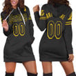 Personalized Los Angeles Lakers Any Name 00 Team 202 Black Jersey Inspired Style Hoodie Dress Sweater Dress Sweatshirt Dress - 1