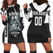 Oakland Raiders Hi Roller Skull Personalized Hoodie Dress Sweater Dress Sweatshirt Dress - 1