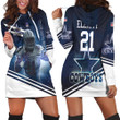 Ezekiel Elliott 21 Dallas Cowboys 3d Hoodie Dress Sweater Dress Sweatshirt Dress - 1