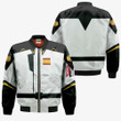 Zaft Bomber Jacket Custom Gundam Uniform White Gold Trim Cosplay Costumes - 3