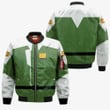 Zaft Bomber Jacket Custom Gundam Uniform Green Cosplay Costumes - 3