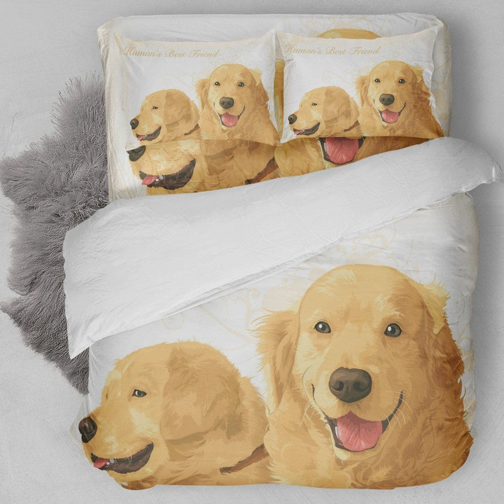 Golden Retrievers Dog A Bedding Set