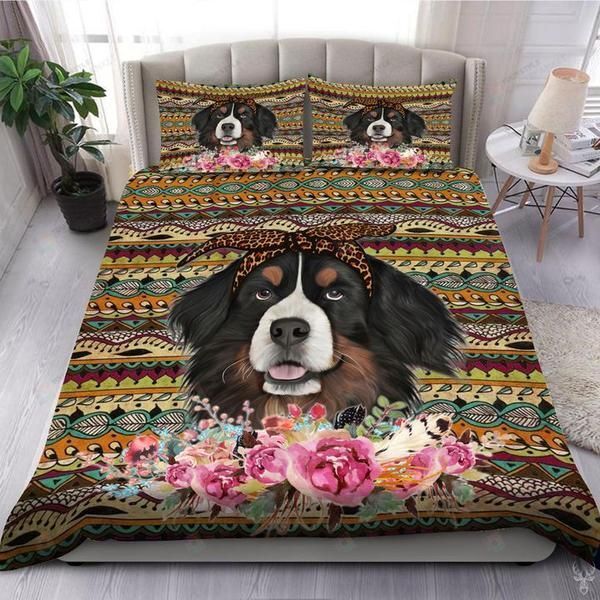 Bernese Mountain Dog Bedding Set Bed Sheets Spread Comforter Duvet Cover Bedding Sets