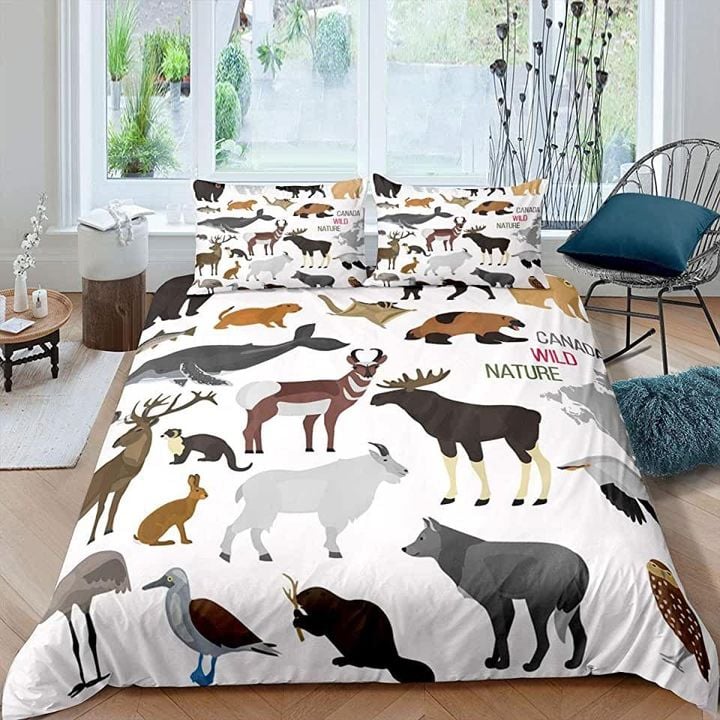 Animals Wild Nature Bedding Set Bed Sheet Spread Comforter Duvet Cover Bedding Sets