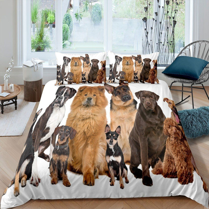 Dogs Bed Sheets Duvet Cover Bedding Sets