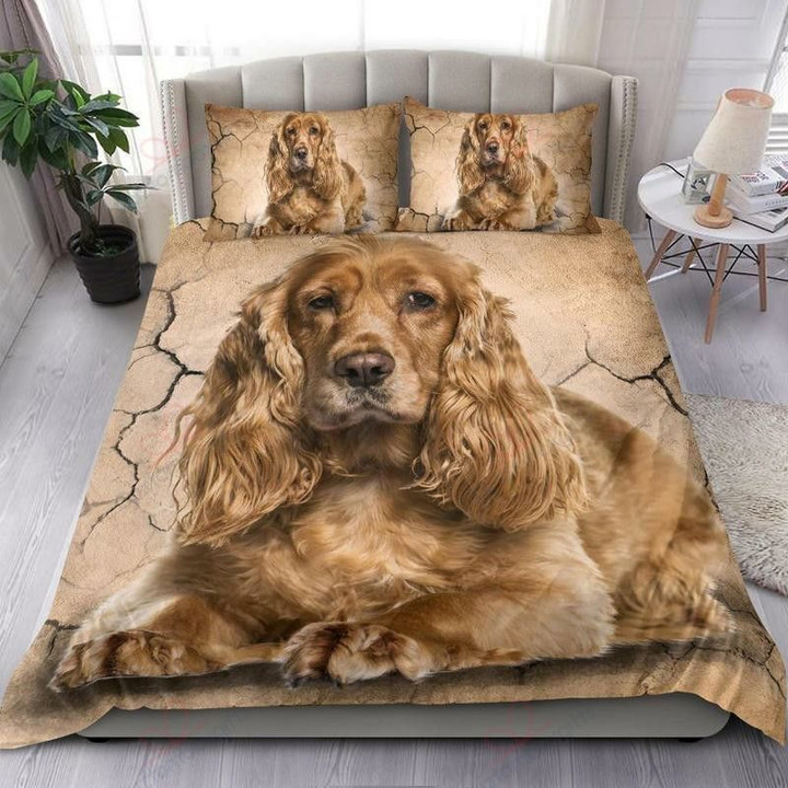 English Cocker Spaniel Dog Bedding Set Bed Sheets Spread Comforter Duvet Cover Bedding Sets