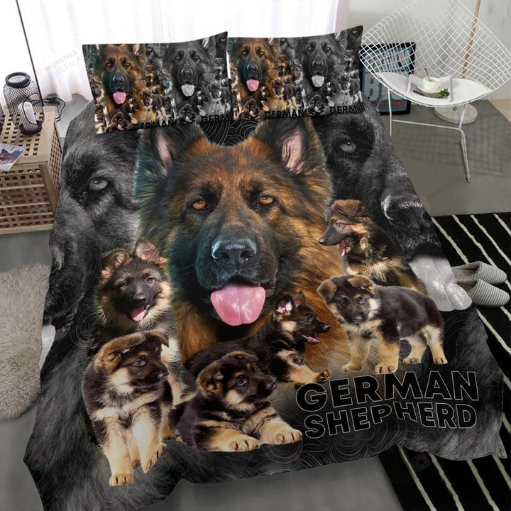 German Shepherd Dog Bedding Set Bed Sheets Spread Comforter Duvet Cover Bedding Sets