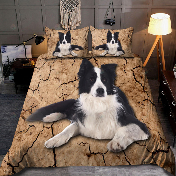 Border Collie Dog Bedding Set Bed Sheets Spread Comforter Duvet Cover Bedding Sets