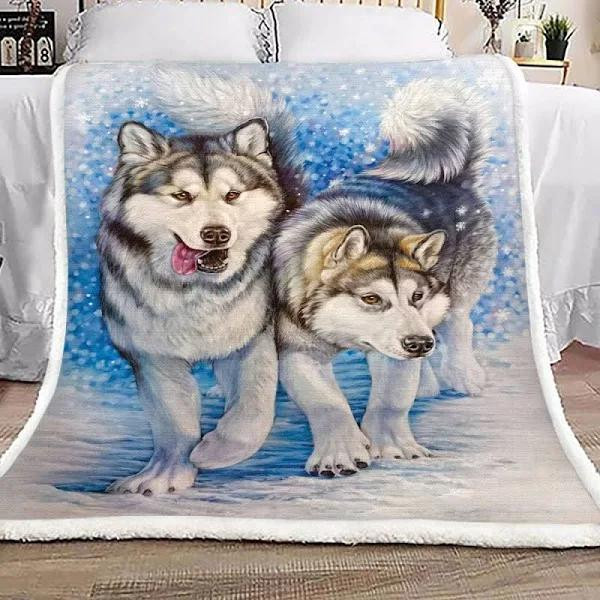 Snow Alaskan Dog TG0601308S  Blanket