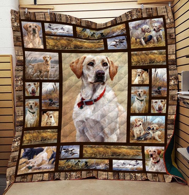 Labrador For Dog Lover  Blanket Birthday Gift Fleece Blanket
