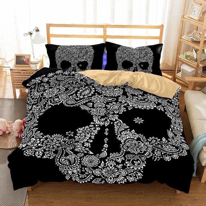 3d Art Pattern Skull Printed Bedding Set Bedding Sets Duvet