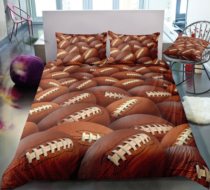 American Footballs Pattern Duvet Cover Bedding Set
