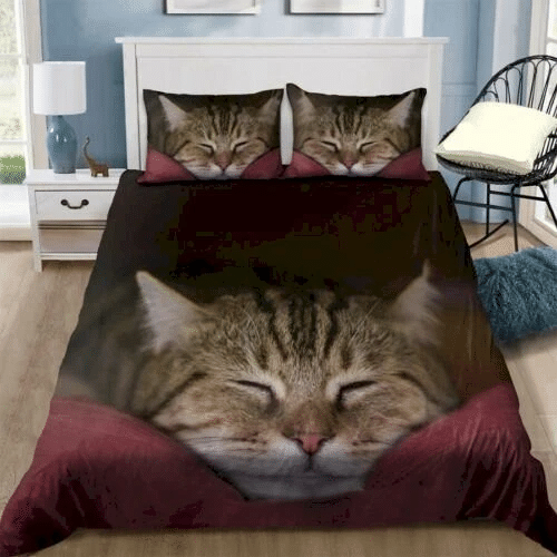 Sleeping Cat Bedding Sets Duvet Cover Bedroom Quilt Bed Sets