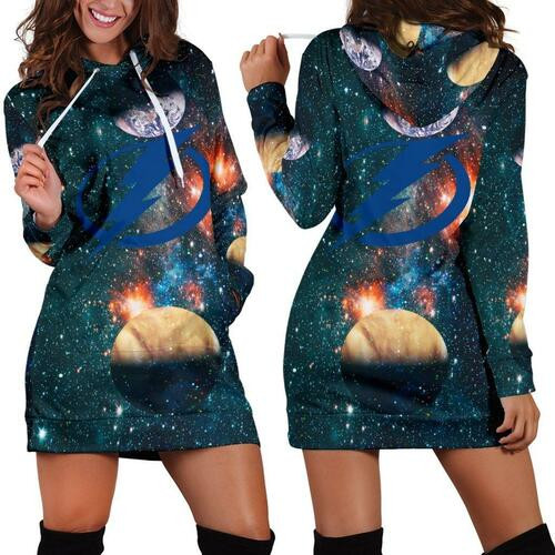 Tampa Bay Lightning Hoodie Dress Sweater Dress Sweatshirt Dress 3d All Over Print For Women Hoodie 15350 - 1