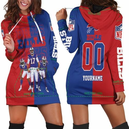 Buffalo Bills Afc East Division Champions 2020 Personalized Hoodie Dress Sweater Dress Sweatshirt Dress Model A565 - 1