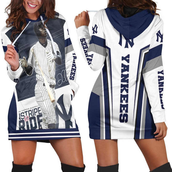 Didi Gregorius 18 New York Yankees Hoodie Dress Sweater Dress Sweatshirt Dress - 1