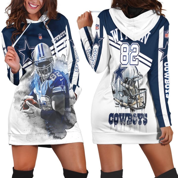 Dallas Cowboys Jason Witten 82 3d Hoodie Dress Sweater Dress Sweatshirt Dress - 1